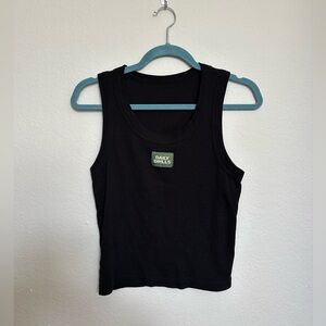 DAILY DR!LLS Logo Ribbed Tank - Black (M/L)